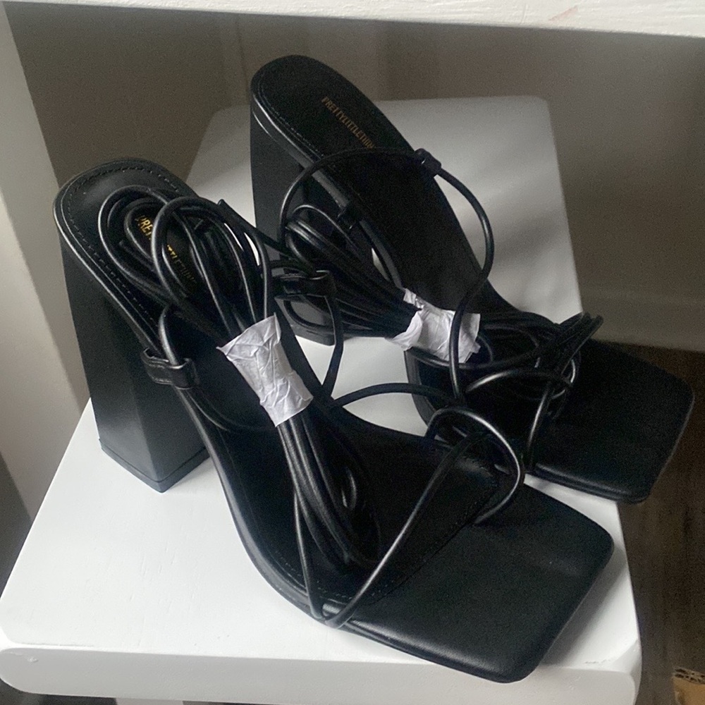 PrettyLittleThing black heels